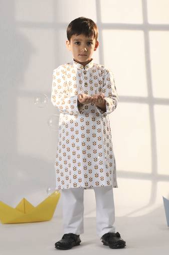 Boys' White Kurta