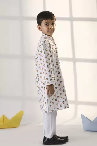 Boys' White Kurta