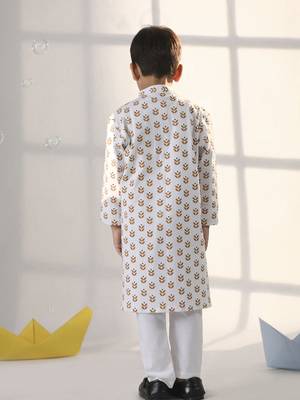 Boys' White Kurta 3
