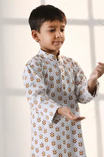 Boys' White Kurta