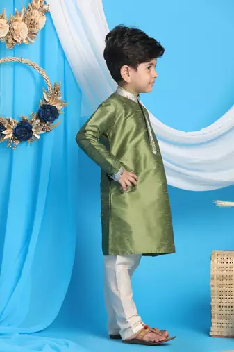  Green Kurta Pyjama Set