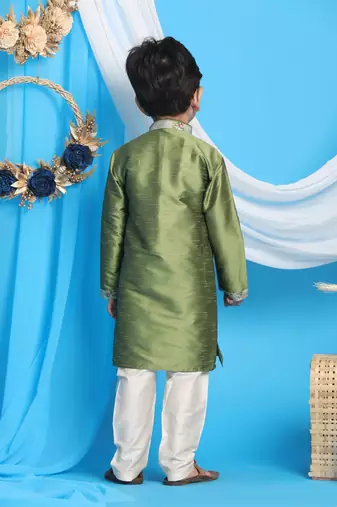  Green Kurta Pyjama Set