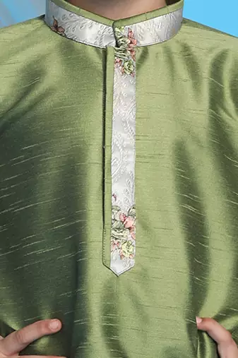  Green Kurta Pyjama Set