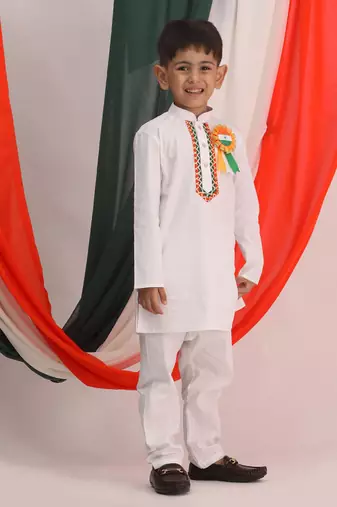 White Kurta Pyjama Set