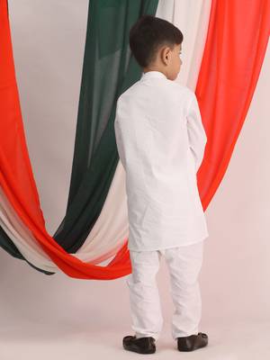 White Kurta Pyjama Set 3
