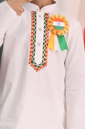 White Kurta Pyjama Set