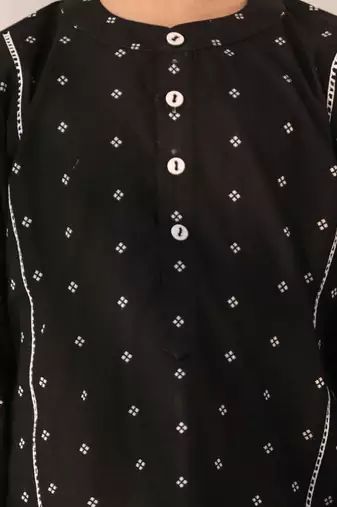  Black Kurta Pyjama Set