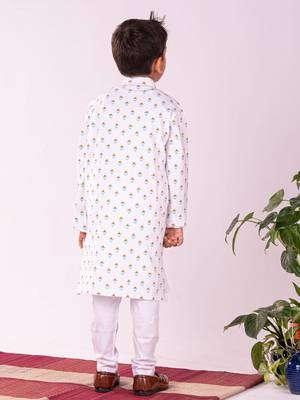  White Kurta Pyjama Set 3