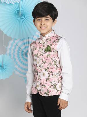  Multicolor-Base-Peach Nehru Jacket 2