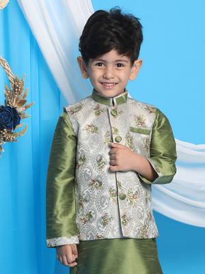  Green Nehru Jacket 1