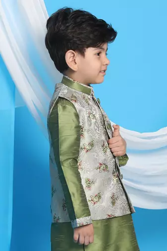 Green Nehru Jacket
