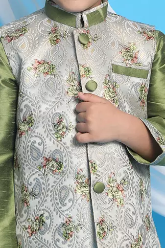  Green Nehru Jacket