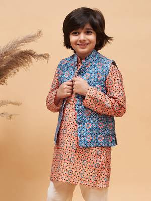  Blue Nehru Jacket 1