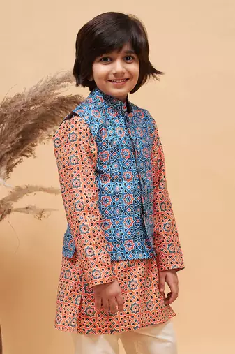  Blue Nehru Jacket