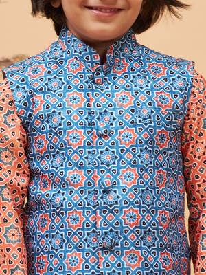  Blue Nehru Jacket 4