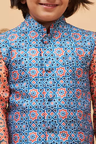  Blue Nehru Jacket