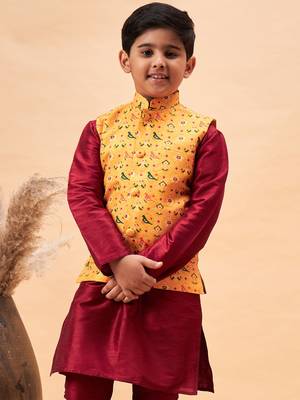  Yellow Nehru Jacket 1