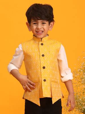  Yellow Nehru Jacket 1