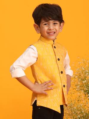  Yellow Nehru Jacket 2