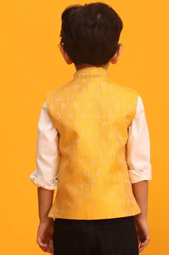  Yellow Nehru Jacket