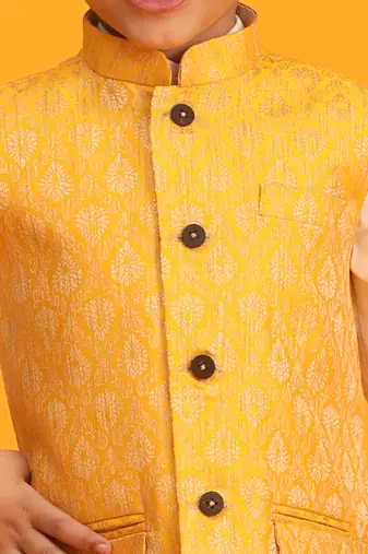 Yellow Nehru Jacket