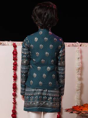  Navy Blue Nehru Jacket 3