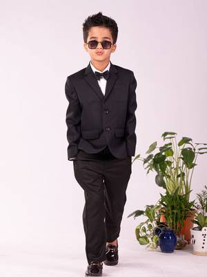  Black Shirt Blazer And Pant 1