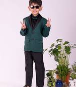  Black And Green Shirt Blazer And Pant