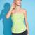Neon Green Denim Off Shoulder Regular Top