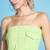 Neon Green Denim Off Shoulder Regular Top