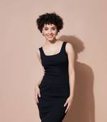 Black Rib Sleeveless Top