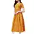 Yellow heavy rayon bandhani print festive kurtis