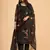 Black georgette embroidered designer salwar suit