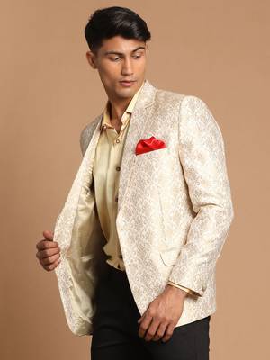 Gold And Beige Blazer 2