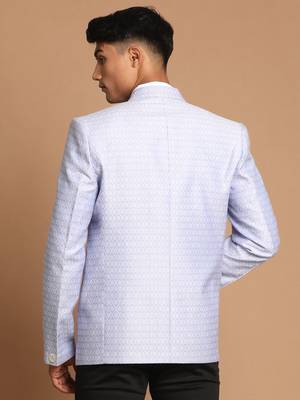 Men'S Aqua Jaquared Blazer 3