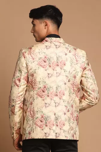 Multicolor Silk Blend Blazer