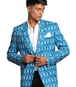 Blue Ikkat Blazer