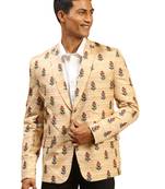 men's beige blazer