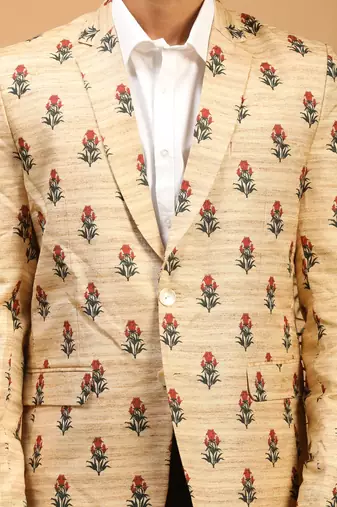 men's beige blazer