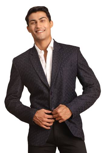 Men'S Navy Blue Blazer
