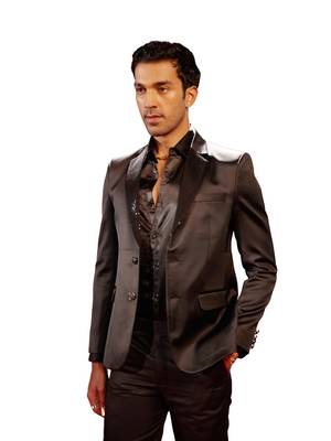 brown sequence collar blazer 1
