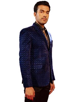 Blue Velvet Blazer 2