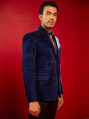 Blue Velvet Blazer 3