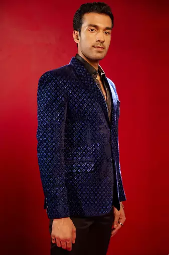 Blue Velvet Blazer