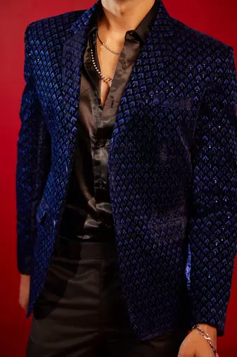Blue Velvet Blazer