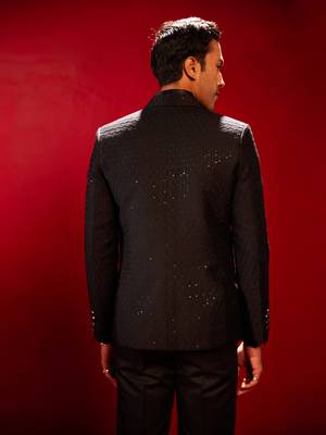 brown embroidered blazer 3