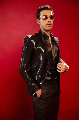 Black Viscose Blazer