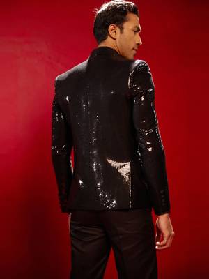 Black Viscose Blazer 4