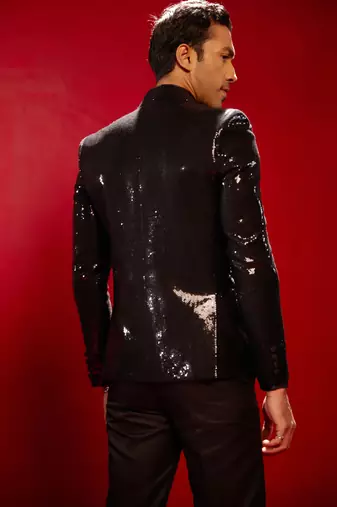 Black Viscose Blazer