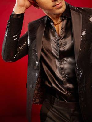 Black Viscose Blazer 5